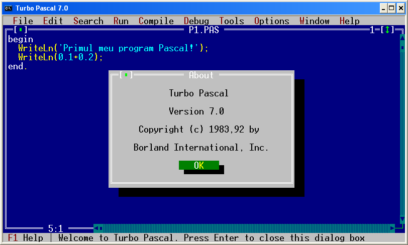 Turbo Pascal 7.0